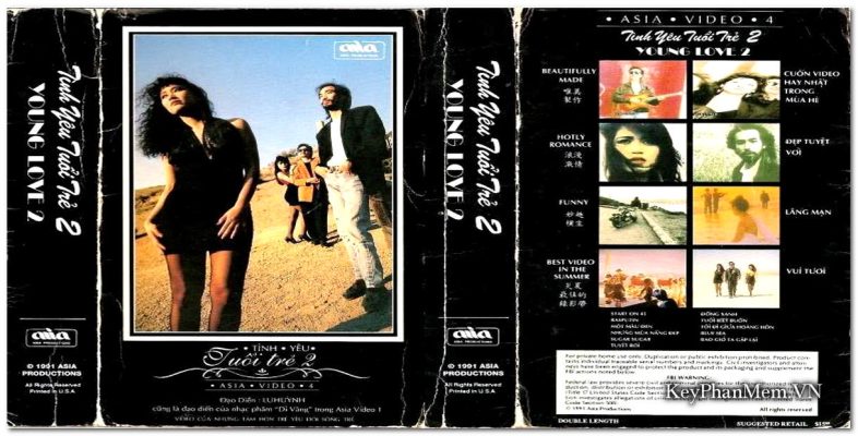 dvd asia video 4 tinh yeu tuoi tre 2 1991