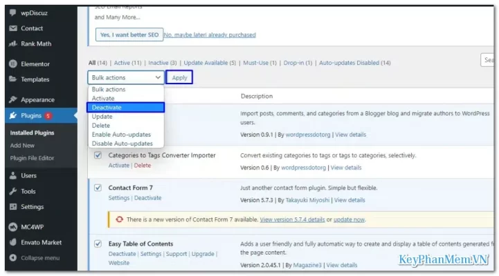5 cách hạ cấp WordPress đơn giản