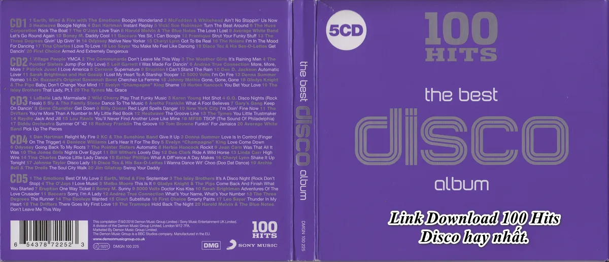 Link Download 100 Hits Disco hay nhất.
