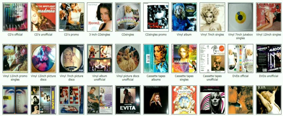 Tổng hợp CD Album nhạc FLAC của Madonna.